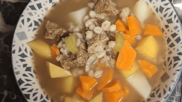 beef barley vegetable soup