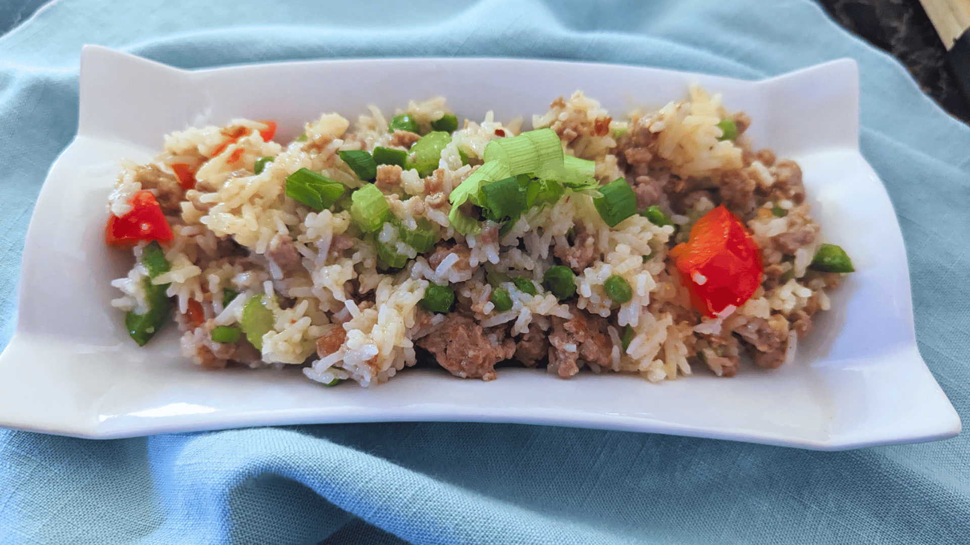 easy spicy sausage fried rice fast dinner (2)