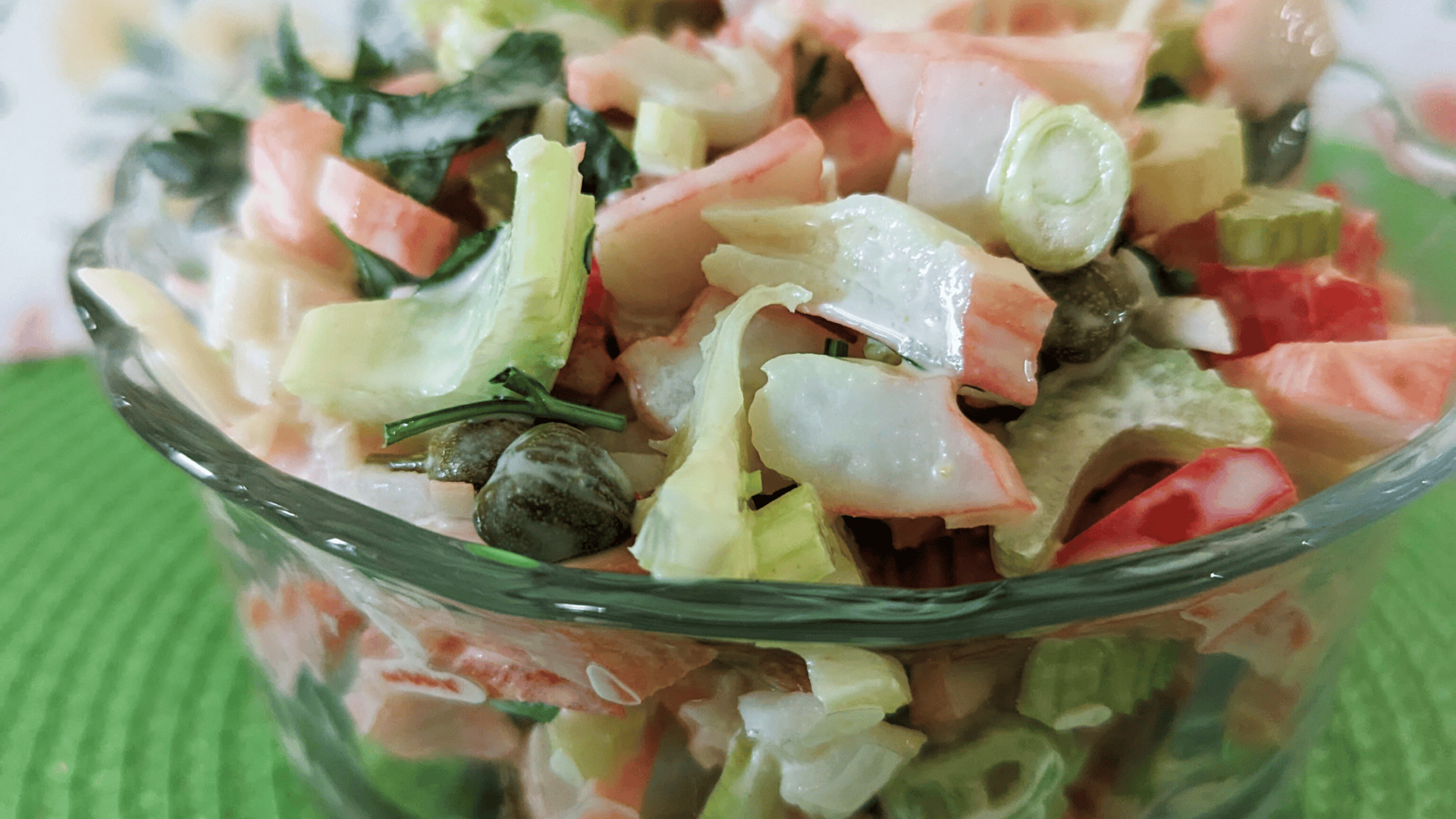 faux crab seafood salad