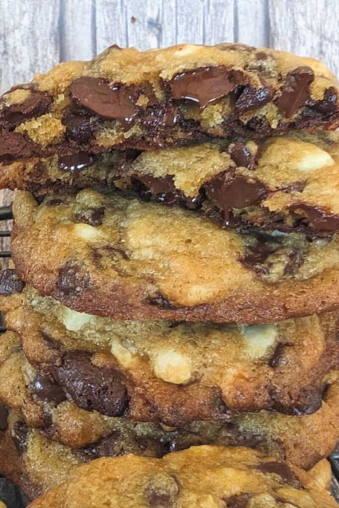 easy triple chocolate chip cookies