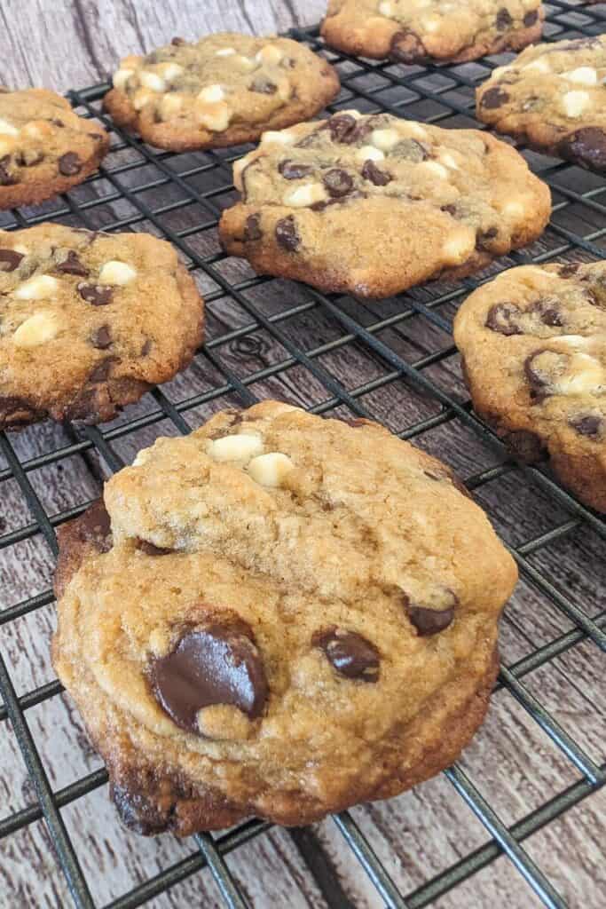 yummy triple chocolate chip cookies