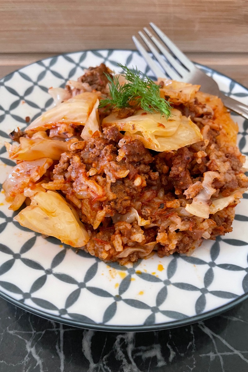 Lazy Cabbage Roll Casserole Ridiculously Easy Dinner - A Cents For Cookery