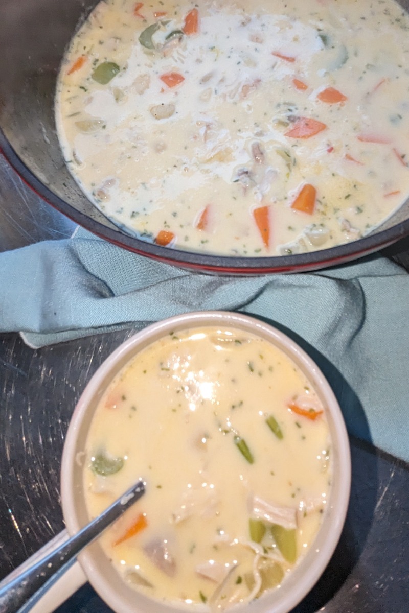 Creamy of Turkey and Rice Soup From Leftover Roast Turkey - A Cents For ...