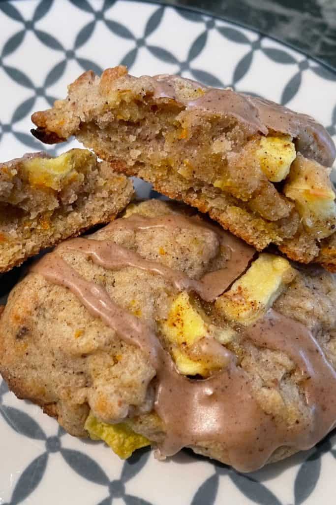 glazed with cinnamon apple cider glaze wassail soft fruit cookies (2)