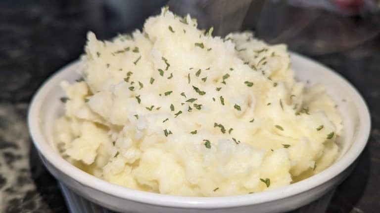 Simple Parsnip potato chunky mash