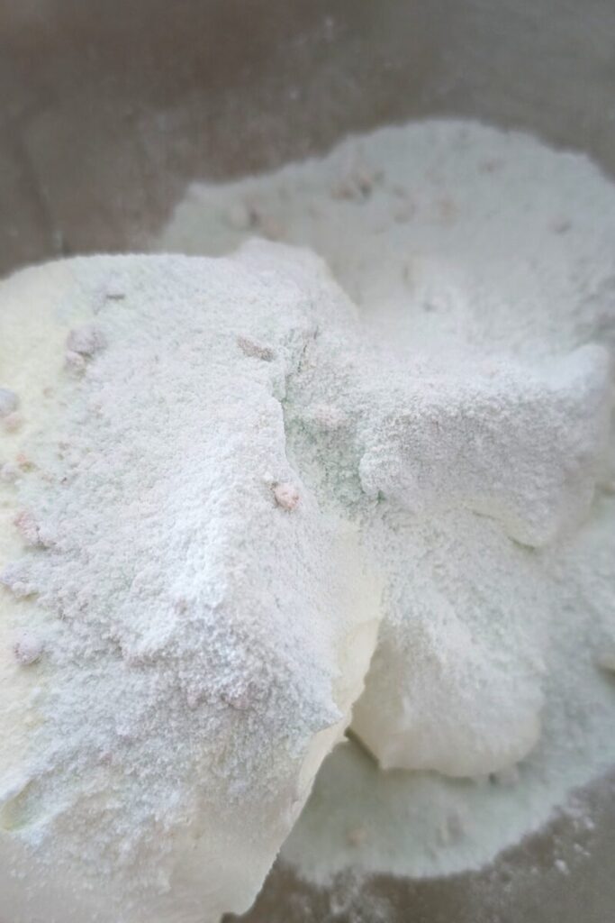 add pistachio pudding mix to cool whip