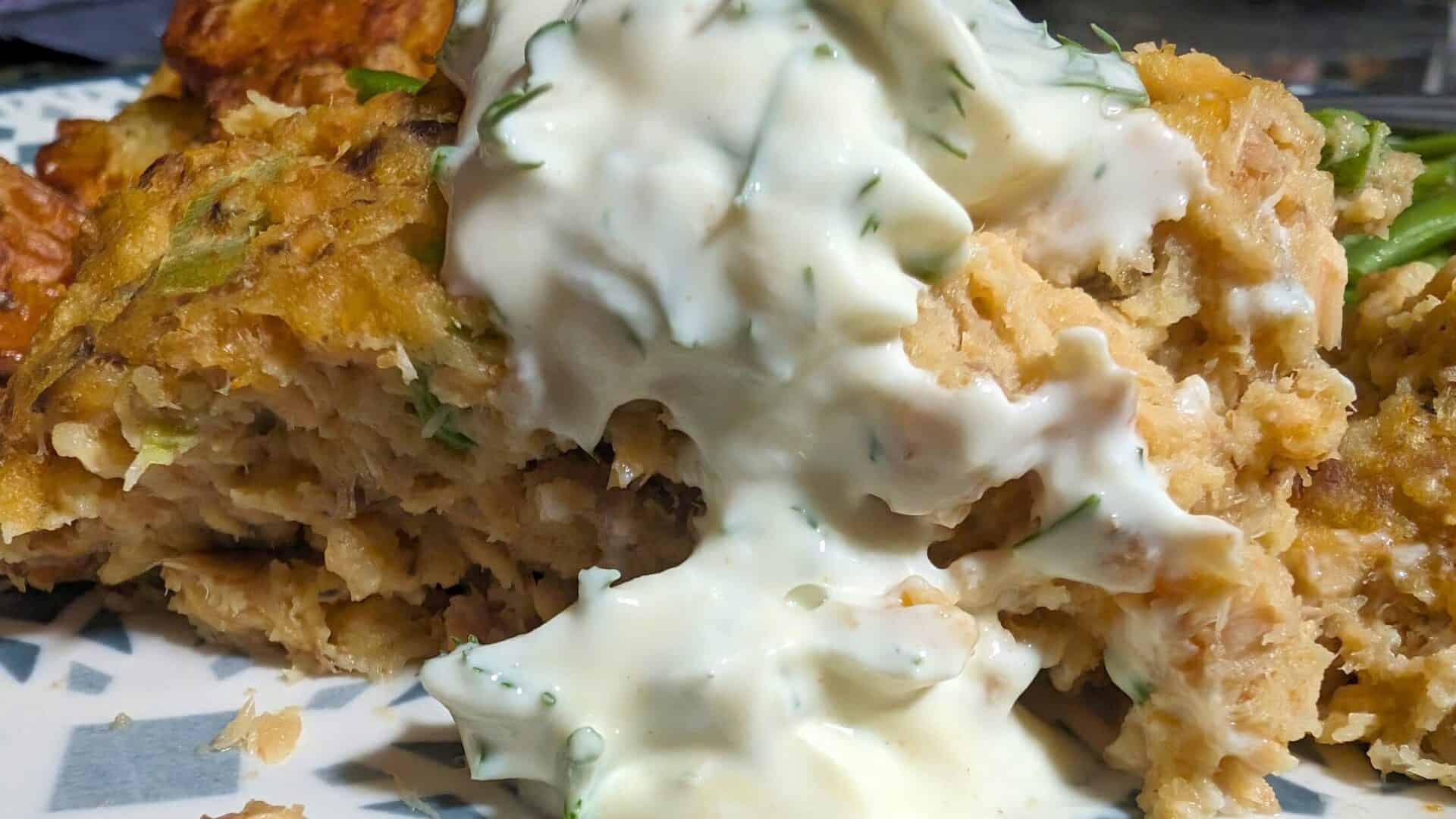Classic Salmon Loaf With Dijon Dill Sauce, An Easy Dinner A Cents For