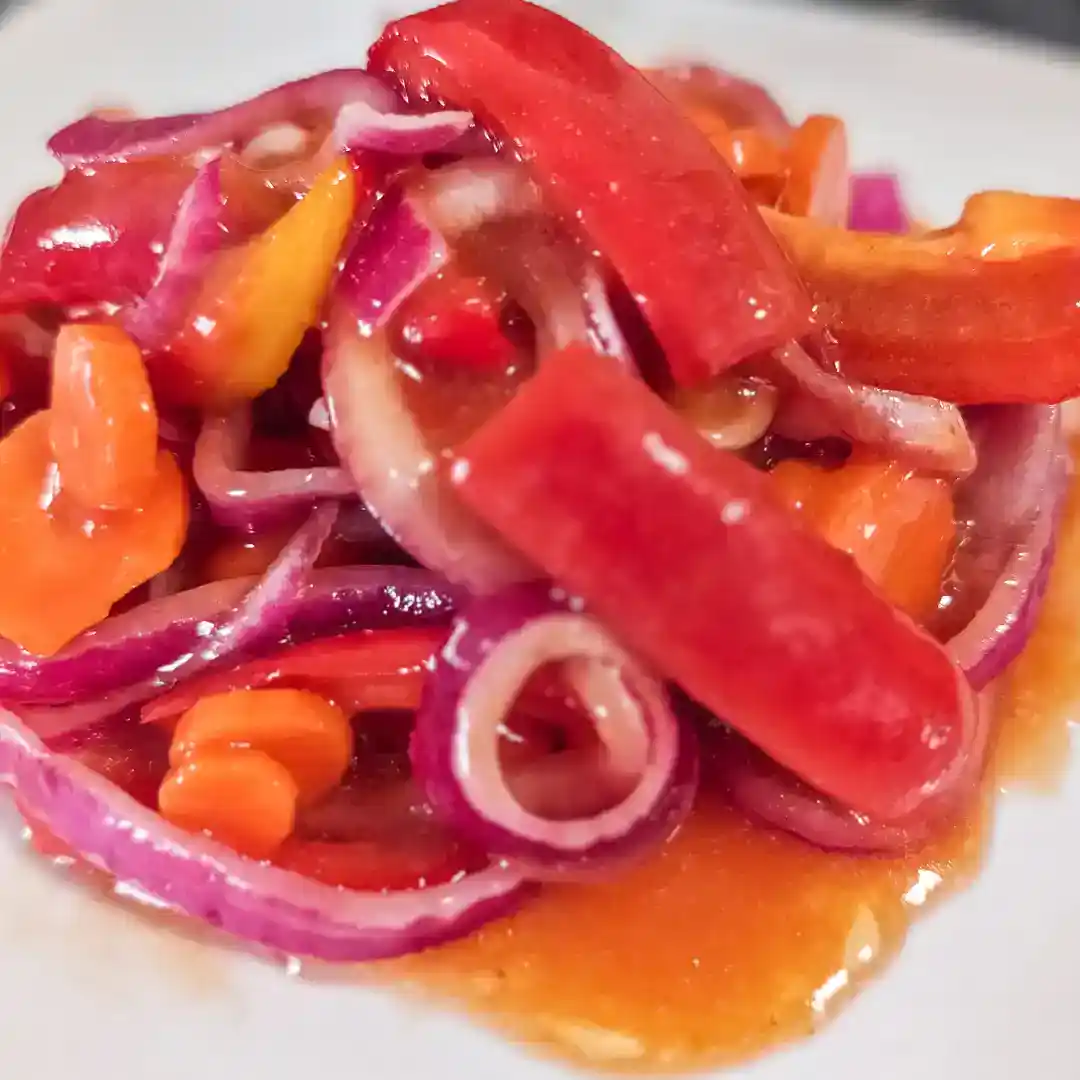 Vintage Copper Penny Salad With Campbells Tomato Soup-image