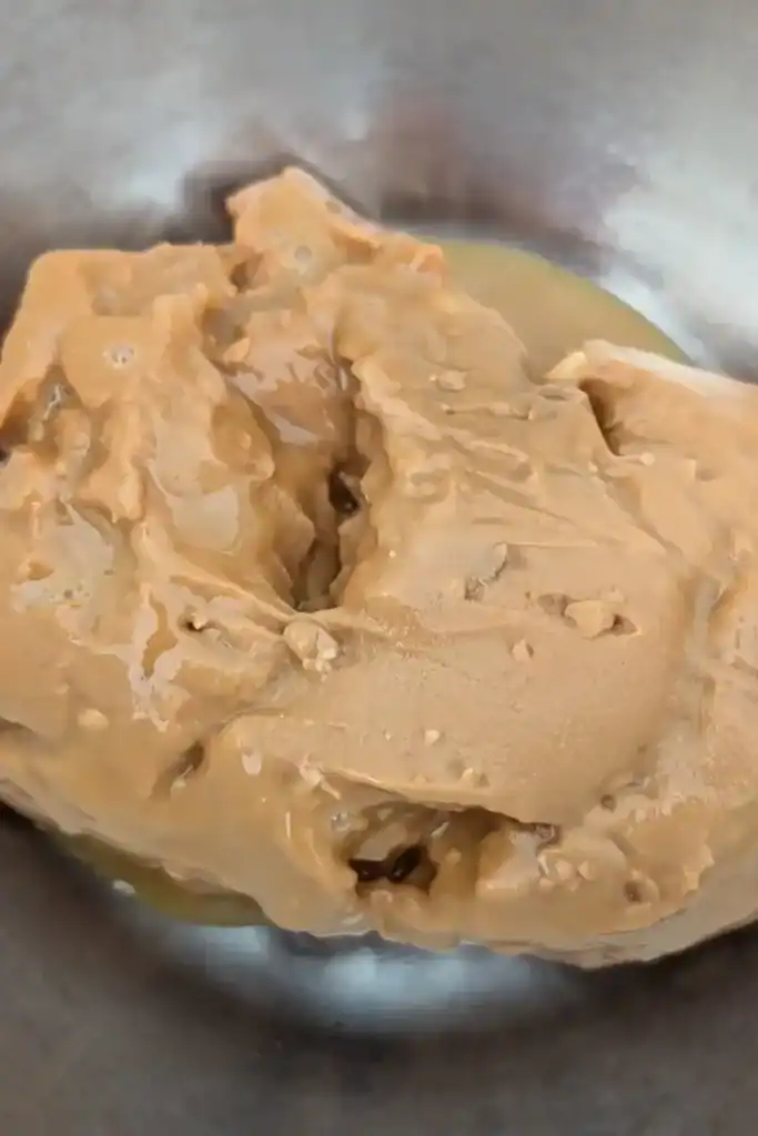 Wowbutter in mixing bowl
