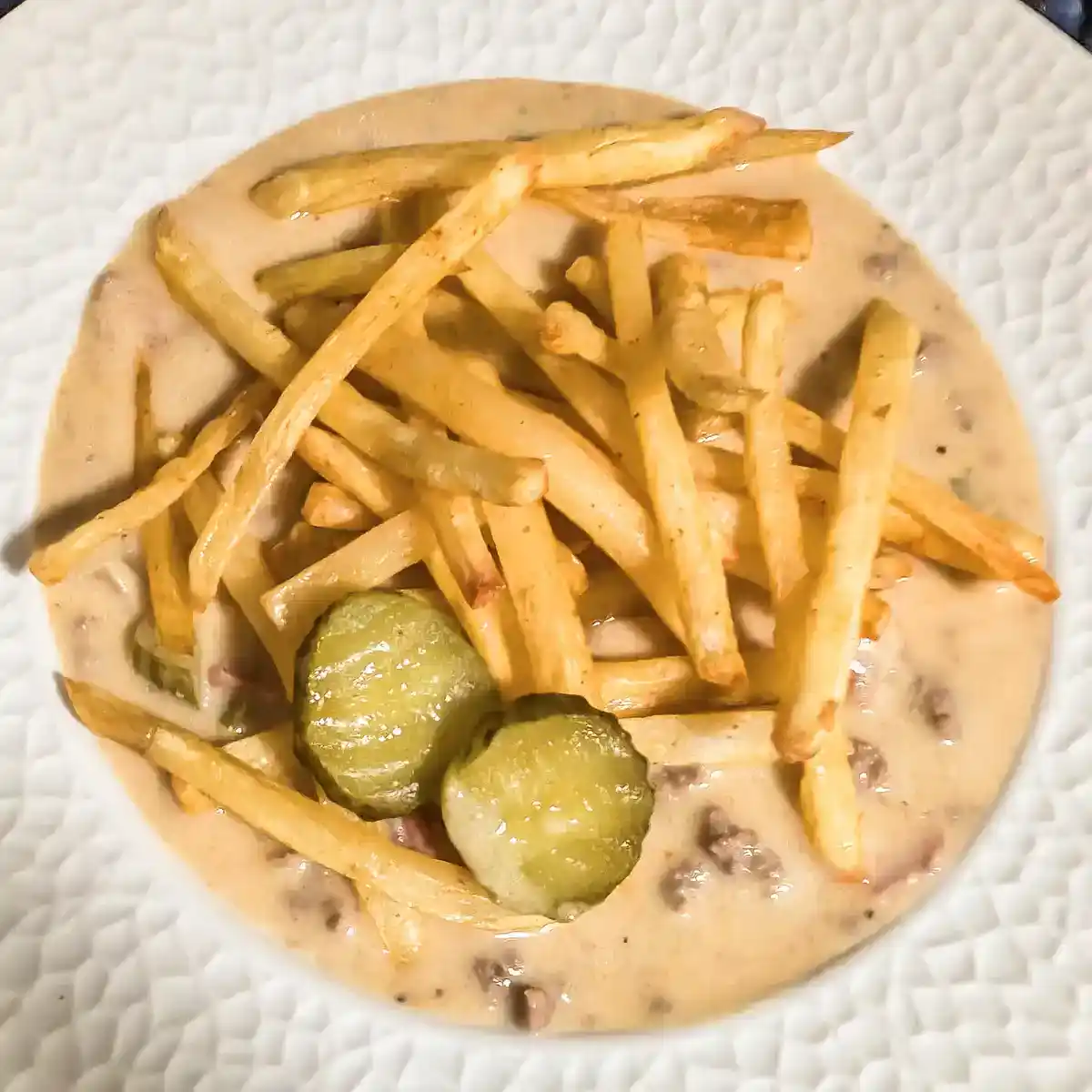 Dill Pickle Cheeseburger Soup 