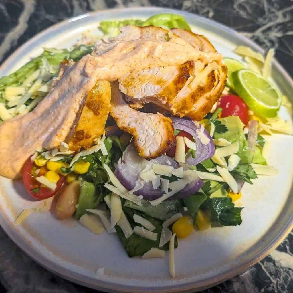 Southwest chipotle chicken salad