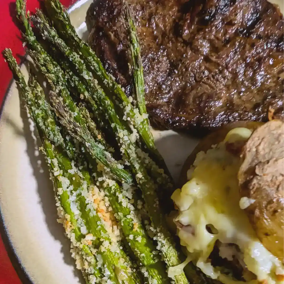 how to make air fryer parmesan asparagus