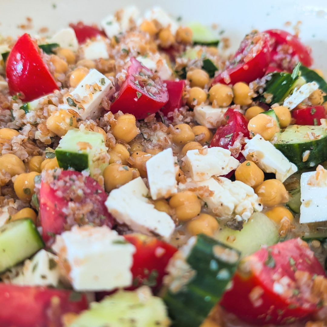 Mediterranean Chickpea Meal Prep Salad-image