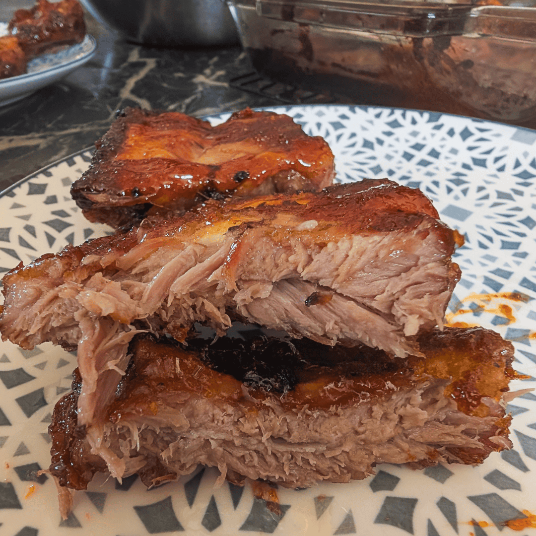 How to Cook Ribs in the Oven (Sticky Maple Glazed Ribs) - Cents For Cookery
