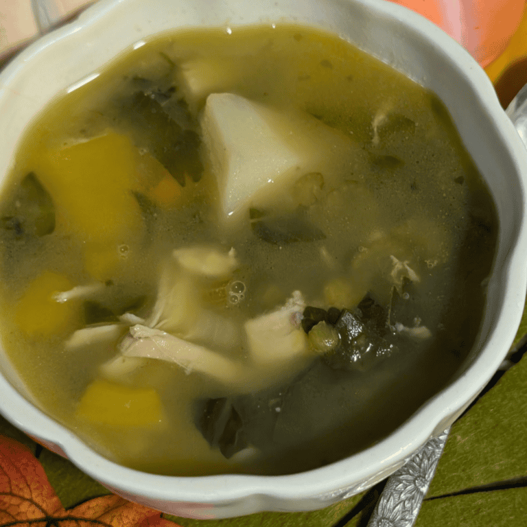 Chicken Vegetable Soup With Potatoes and squash